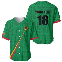 Custom Saint Kitts And Nevis Football Baseball Jersey Sugar Boyz Green Version - Wonder Print Shop