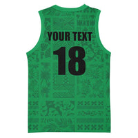 Custom Saint Kitts And Nevis Football Basketball Jersey Sugar Boyz Green Version - Wonder Print Shop