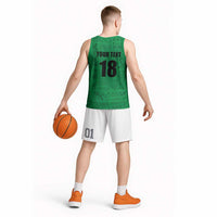 Custom Saint Kitts And Nevis Football Basketball Jersey Sugar Boyz Green Version - Wonder Print Shop