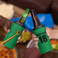 Custom Saint Kitts And Nevis Football 4 in 1 Can Cooler Tumbler Sugar Boyz Green Version - Wonder Print Shop