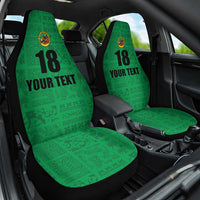 Custom Saint Kitts And Nevis Football Car Seat Cover Sugar Boyz Green Version - Wonder Print Shop