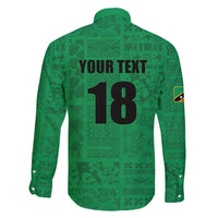 Custom Saint Kitts And Nevis Football Family Matching Mermaid Dress and Hawaiian Shirt Sugar Boyz Green Version - Wonder Print Shop