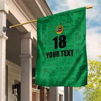 Custom Saint Kitts And Nevis Football Garden Flag Sugar Boyz Green Version - Wonder Print Shop