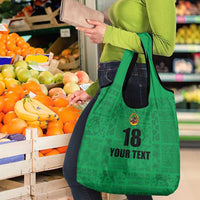 Custom Saint Kitts And Nevis Football Grocery Bag Sugar Boyz Green Version - Wonder Print Shop