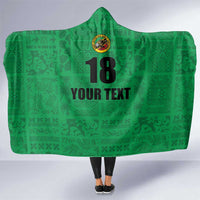 Custom Saint Kitts And Nevis Football Hooded Blanket Sugar Boyz Green Version - Wonder Print Shop