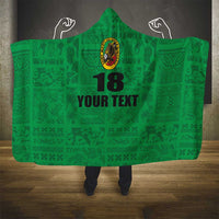 Custom Saint Kitts And Nevis Football Hooded Blanket Sugar Boyz Green Version - Wonder Print Shop