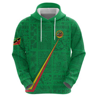 Custom Saint Kitts And Nevis Football Hoodie Sugar Boyz Green Version - Wonder Print Shop