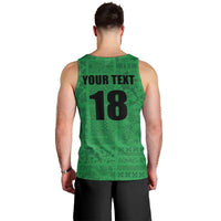 Custom Saint Kitts And Nevis Football Men Tank Top Sugar Boyz Green Version - Wonder Print Shop