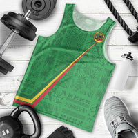 Custom Saint Kitts And Nevis Football Men Tank Top Sugar Boyz Green Version - Wonder Print Shop