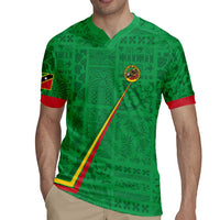 Custom Saint Kitts And Nevis Football Rugby Jersey Sugar Boyz Green Version - Wonder Print Shop