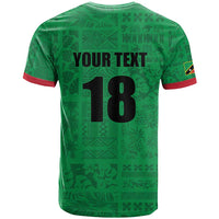 Custom Saint Kitts And Nevis Football T Shirt Sugar Boyz Green Version - Wonder Print Shop