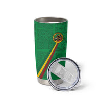 Custom Saint Kitts And Nevis Football Tumbler Cup Sugar Boyz Green Version - Wonder Print Shop