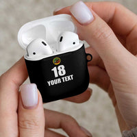 Custom Saint Kitts And Nevis Football AirPods Case Sugar Boyz Black Version - Wonder Print Shop