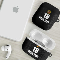 Custom Saint Kitts And Nevis Football AirPods Case Sugar Boyz Black Version - Wonder Print Shop