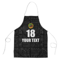 Custom Saint Kitts And Nevis Football Apron Sugar Boyz Black Version - Wonder Print Shop