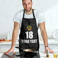 Custom Saint Kitts And Nevis Football Apron Sugar Boyz Black Version - Wonder Print Shop