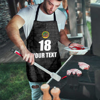 Custom Saint Kitts And Nevis Football Apron Sugar Boyz Black Version - Wonder Print Shop