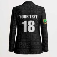 Custom Saint Kitts And Nevis Football Blazer Sugar Boyz Black Version - Wonder Print Shop