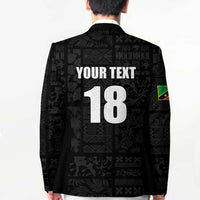 Custom Saint Kitts And Nevis Football Blazer Sugar Boyz Black Version - Wonder Print Shop
