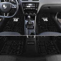 Custom Saint Kitts And Nevis Football Car Mats Sugar Boyz Black Version - Wonder Print Shop