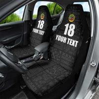 Custom Saint Kitts And Nevis Football Car Seat Cover Sugar Boyz Black Version - Wonder Print Shop