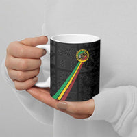 Custom Saint Kitts And Nevis Football Ceramic Mug Sugar Boyz Black Version - Wonder Print Shop