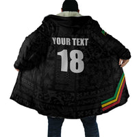 Custom Saint Kitts And Nevis Football Cloak Sugar Boyz Black Version - Wonder Print Shop