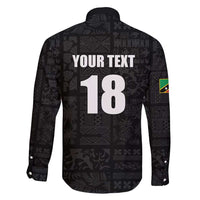 Custom Saint Kitts And Nevis Football Family Matching Puletasi and Hawaiian Shirt Sugar Boyz Black Version - Wonder Print Shop
