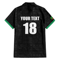 Custom Saint Kitts And Nevis Football Hawaiian Shirt Sugar Boyz Black Version - Wonder Print Shop