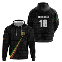Custom Saint Kitts And Nevis Football Hoodie Sugar Boyz Black Version - Wonder Print Shop
