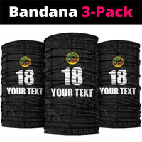 Custom Saint Kitts And Nevis Football Neck Gaiter Sugar Boyz Black Version - Wonder Print Shop