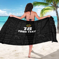 Custom Saint Kitts And Nevis Football Sarong Sugar Boyz Black Version - Wonder Print Shop