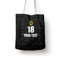 Custom Saint Kitts And Nevis Football Tote Bag Sugar Boyz Black Version - Wonder Print Shop