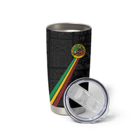 Custom Saint Kitts And Nevis Football Tumbler Cup Sugar Boyz Black Version - Wonder Print Shop