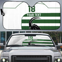 Custom Zimbabwe Rugby Auto Sun Shade The Sables Go Champion - Wonder Print Shop