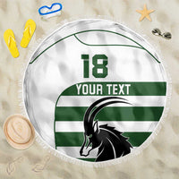 Custom Zimbabwe Rugby Beach Blanket The Sables Go Champion - Wonder Print Shop