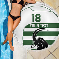 Custom Zimbabwe Rugby Beach Blanket The Sables Go Champion - Wonder Print Shop