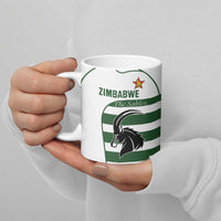 Custom Zimbabwe Rugby Ceramic Mug The Sables Go Champion - Wonder Print Shop