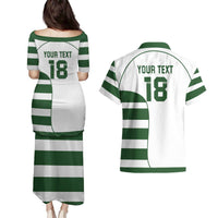 Custom Zimbabwe Rugby Couples Matching Puletasi and Hawaiian Shirt The Sables Go Champion - Wonder Print Shop