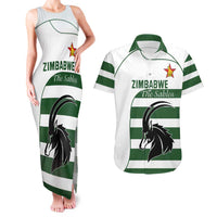 Custom Zimbabwe Rugby Couples Matching Tank Maxi Dress and Hawaiian Shirt The Sables Go Champion - Wonder Print Shop