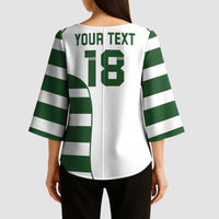 Custom Zimbabwe Rugby Kimono Sleeve Blouse The Sables Go Champion - Wonder Print Shop