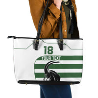 Custom Zimbabwe Rugby Leather Tote Bag The Sables Go Champion - Wonder Print Shop