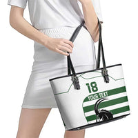 Custom Zimbabwe Rugby Leather Tote Bag The Sables Go Champion - Wonder Print Shop