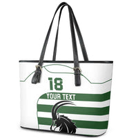 Custom Zimbabwe Rugby Leather Tote Bag The Sables Go Champion - Wonder Print Shop