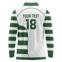 Custom Zimbabwe Rugby Long Sleeve Polo Shirt The Sables Go Champion - Wonder Print Shop