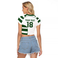 Custom Zimbabwe Rugby Raglan Cropped T Shirt The Sables Go Champion - Wonder Print Shop