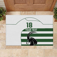 Custom Zimbabwe Rugby Rubber Doormat The Sables Go Champion - Wonder Print Shop
