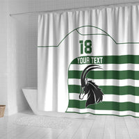 Custom Zimbabwe Rugby Shower Curtain The Sables Go Champion - Wonder Print Shop