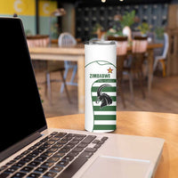 Custom Zimbabwe Rugby Skinny Tumbler The Sables Go Champion - Wonder Print Shop