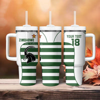 Custom Zimbabwe Rugby Tumbler With Handle The Sables Go Champion - Wonder Print Shop
